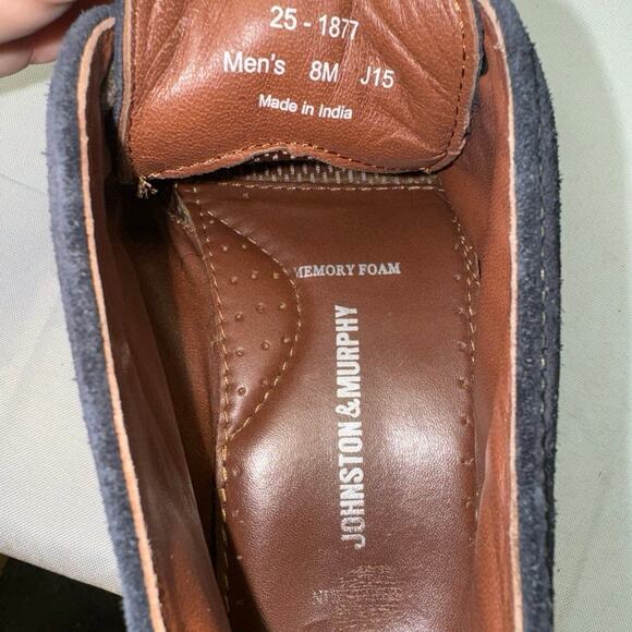 Johnston & Murphy Copeland Navy Suede Chukka Boots Men sz 8 M main image 5